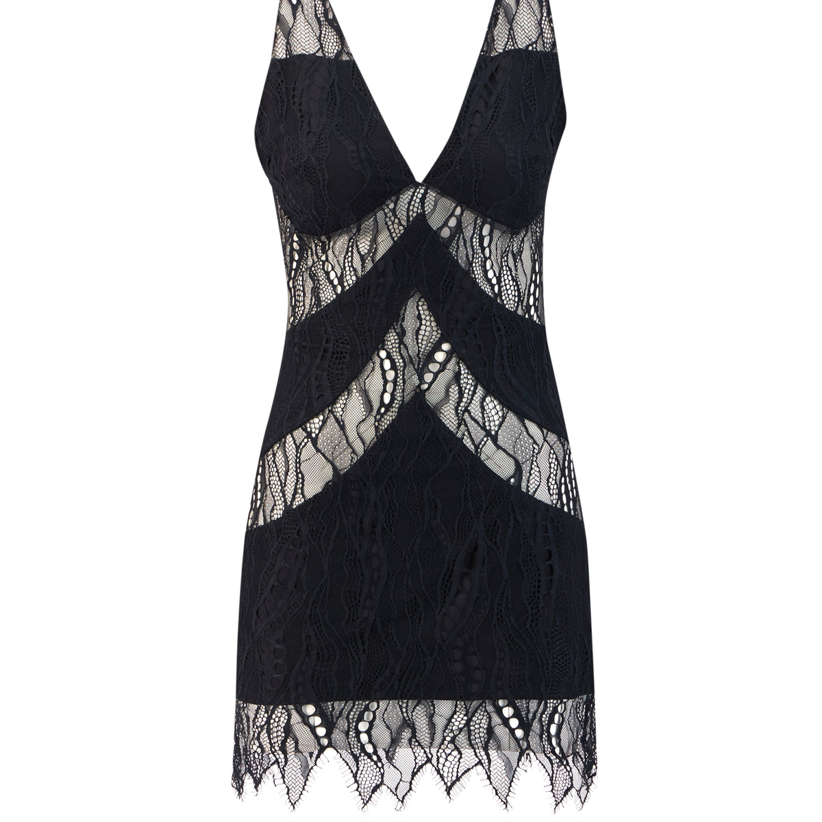 Black Magic Lace Mini Dress