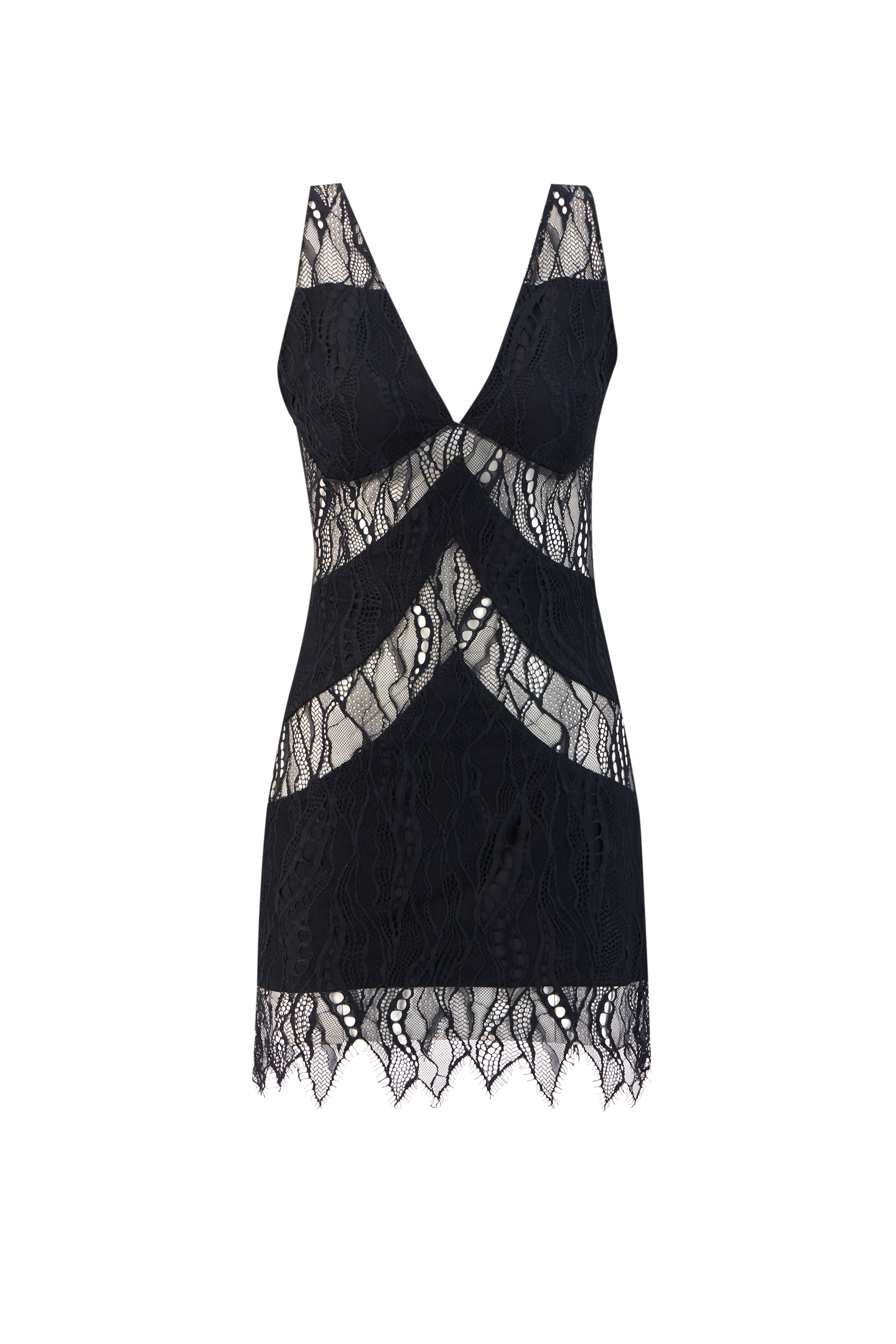 Black Magic Lace Mini Dress