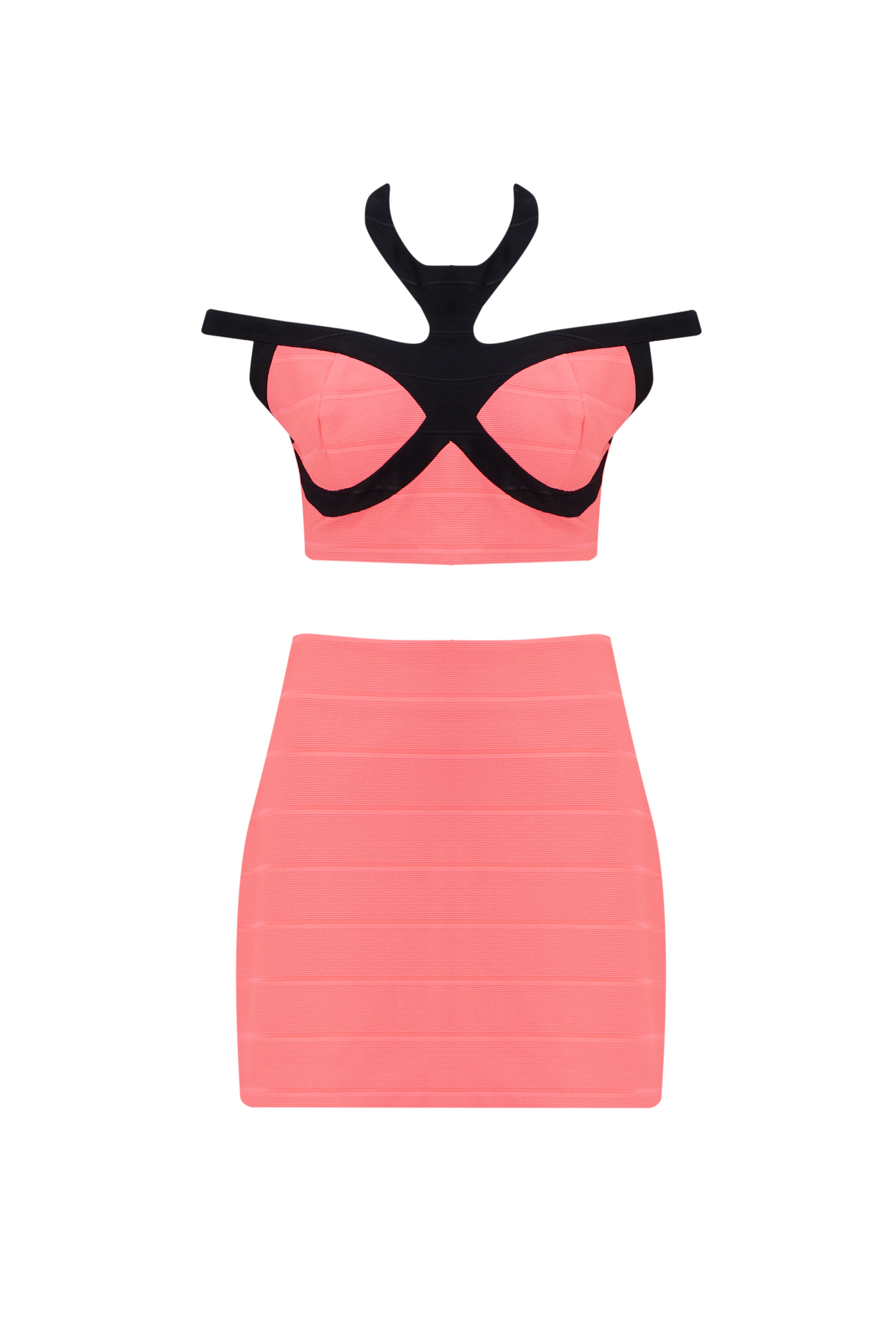 Razzle Dazzle Bandage Bustier & Skirt | Huldras